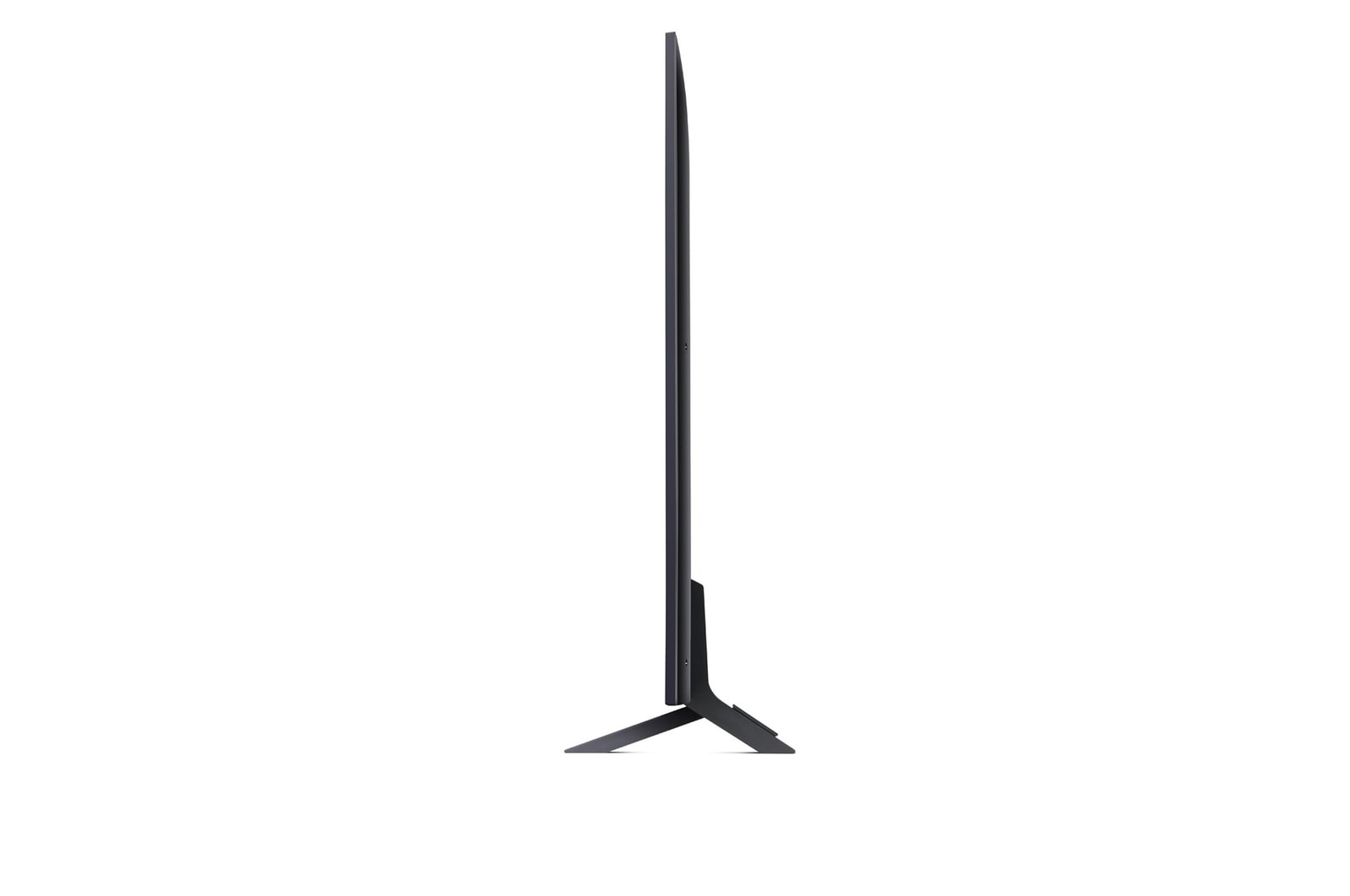 Seitenansicht des LG QNED TV, QNED80