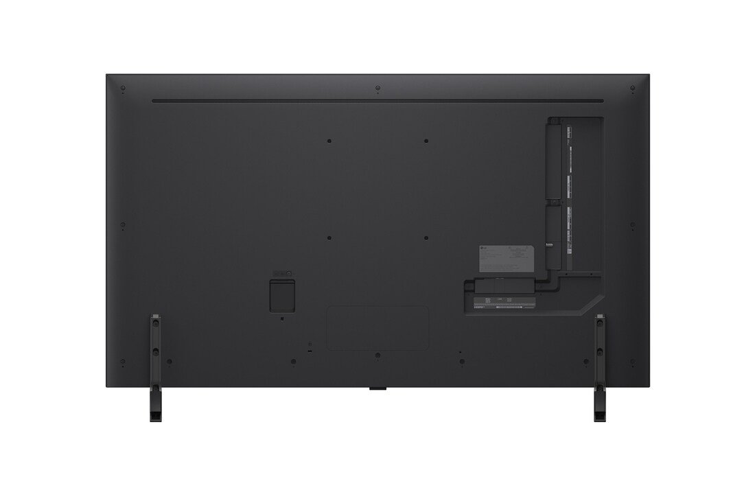 Rückansicht des LG QNED evo TV