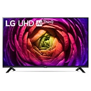 Eine Frontansicht des LG UHD TV