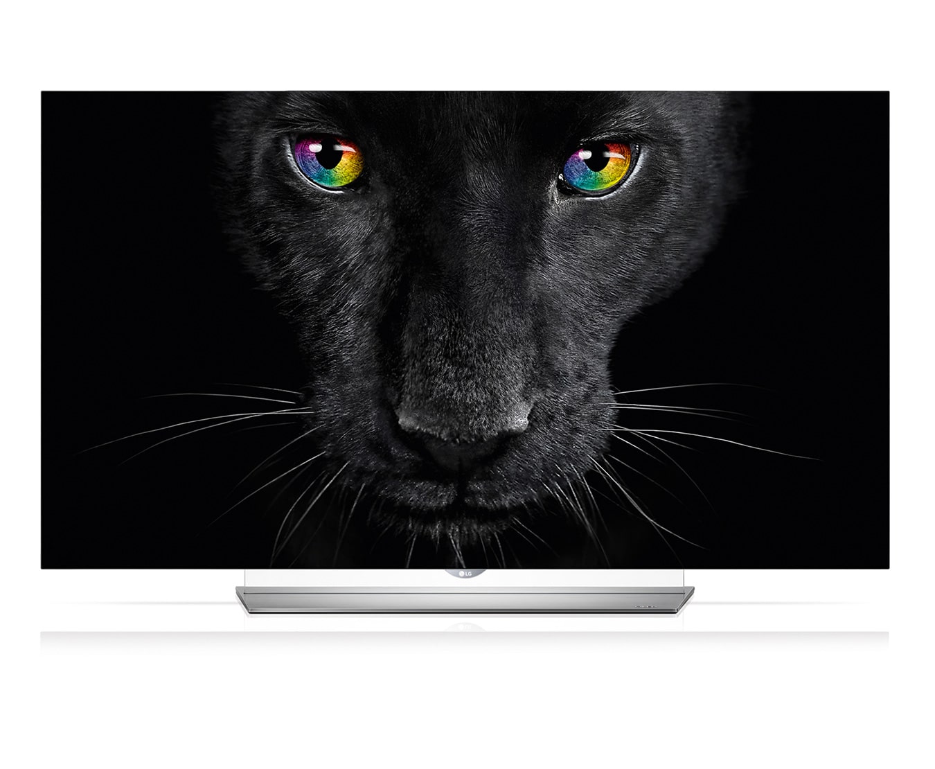 Vorderseite von OLED TV mit 164 cm (65 Zoll) Bildschirmdiagonale, Cinema 4K 3D-TV und Magic Remote  65EF9509