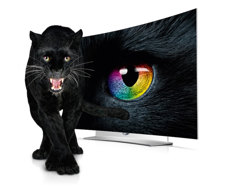 LG 4K OLED TV mit 164 cm (65 Zoll) Bildschirmdiagonale, Curved Design, CINEMA 3D-TV und Magic Remote , 65EG9609