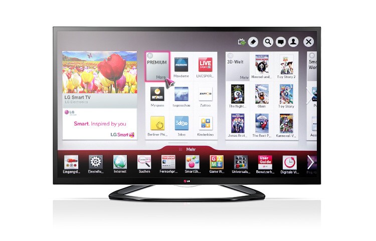 Der LG LA6408 CINEMA 3D-TV überzeugt mit kabelloser Konnektivität.