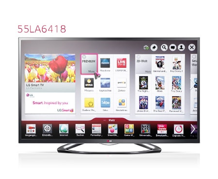 Der LG LA6418 CINEMA 3D-TV mit WLAN bietet Surfvergnügen am großen Screen.