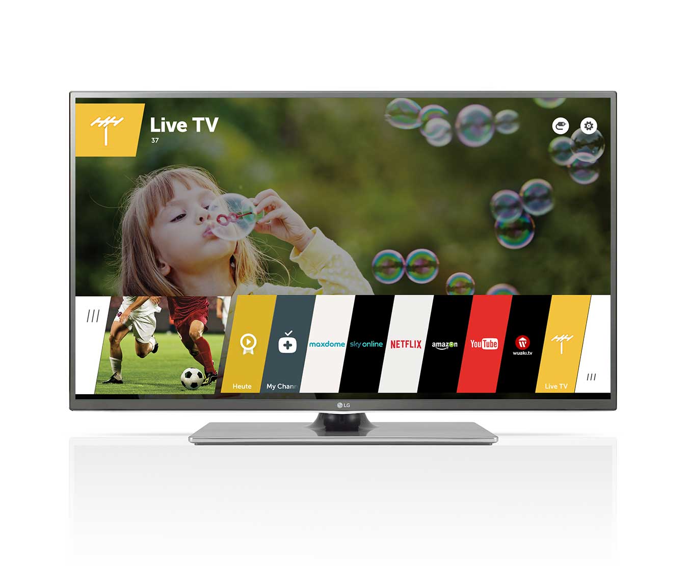 LG Smart TV mit 106 cm (42 Zoll) Bildschirmdiagonale, webOS, Cinema 3D und Full HD-Auflösung, 42LF6529