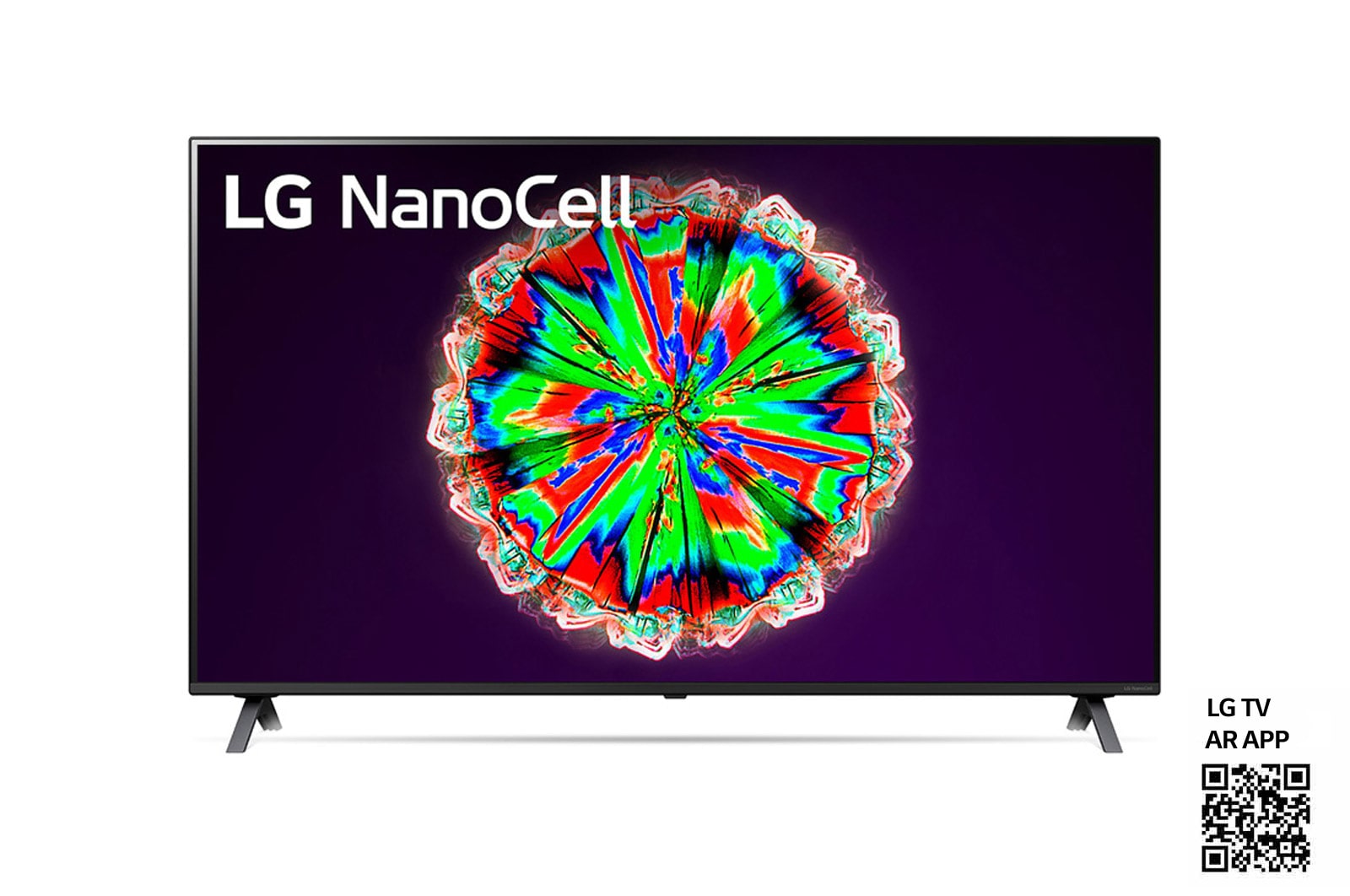 Vorderseite von 55“ LG 4K NanoCell TV 55NANO806NA