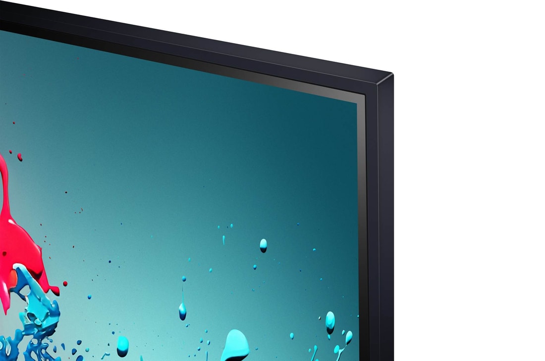 Seitenansicht des LG QNED TV, QNED85