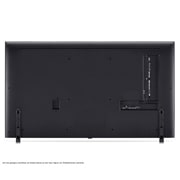 Rückansicht des LG QNED TV, QNED85