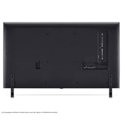 Rückansicht des LG QNED TV, QNED85
