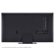 Rückansicht des LG QNED TV, QNED85