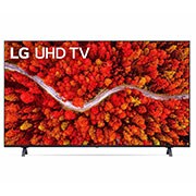 Eine Vorderansicht des LG UHD TV