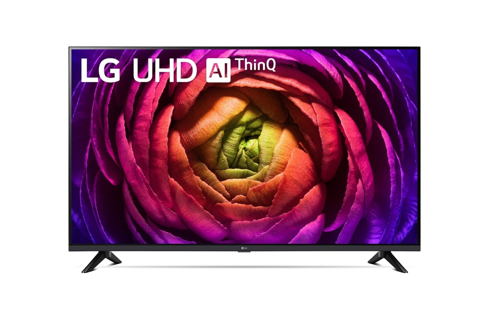 Eine Frontansicht des LG UHD TV