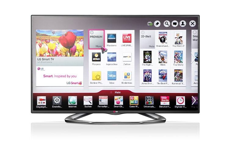 Der LG LA6208 CINEMA 3D-TV begeistert mit innovativer 3D-Technologie.