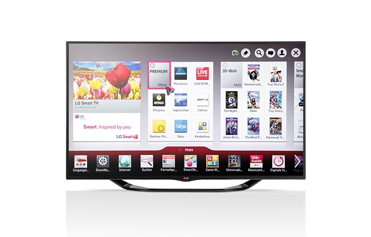 Der LG LA7408 Smart TV lässt sich dank Magic Remote über Sprachbefehle steuern.