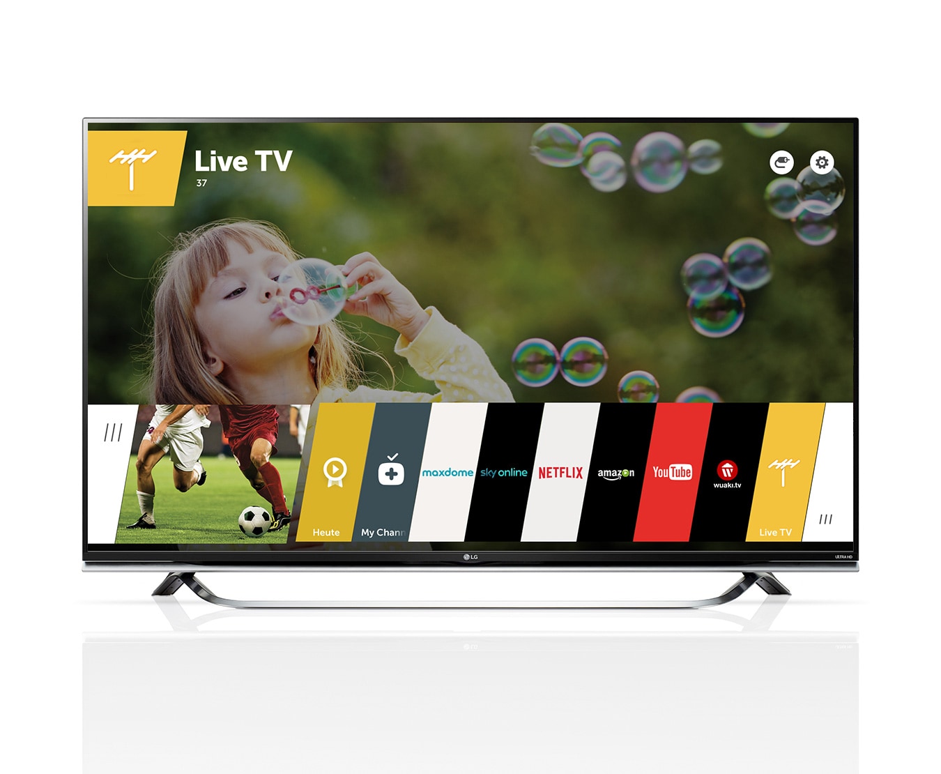 LG Ultra HD TV mit 123 cm (49 Zoll) BILDSCHIRMDIAGONALE, SMART TV, 4K-IPS-PANEL UND ULTRA SLIM DESIGN , 49UF8509