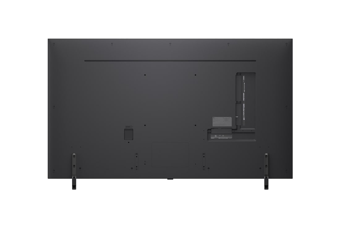 Rückansicht des LG QNED evo TV