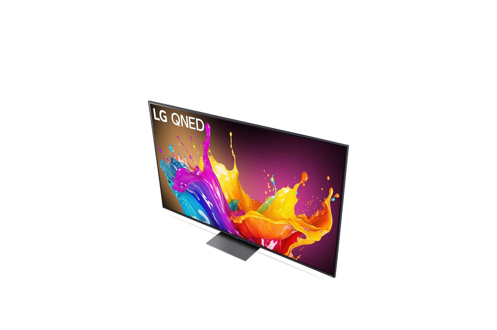 Nahaufnahme der Oberkante des LG QNED TV