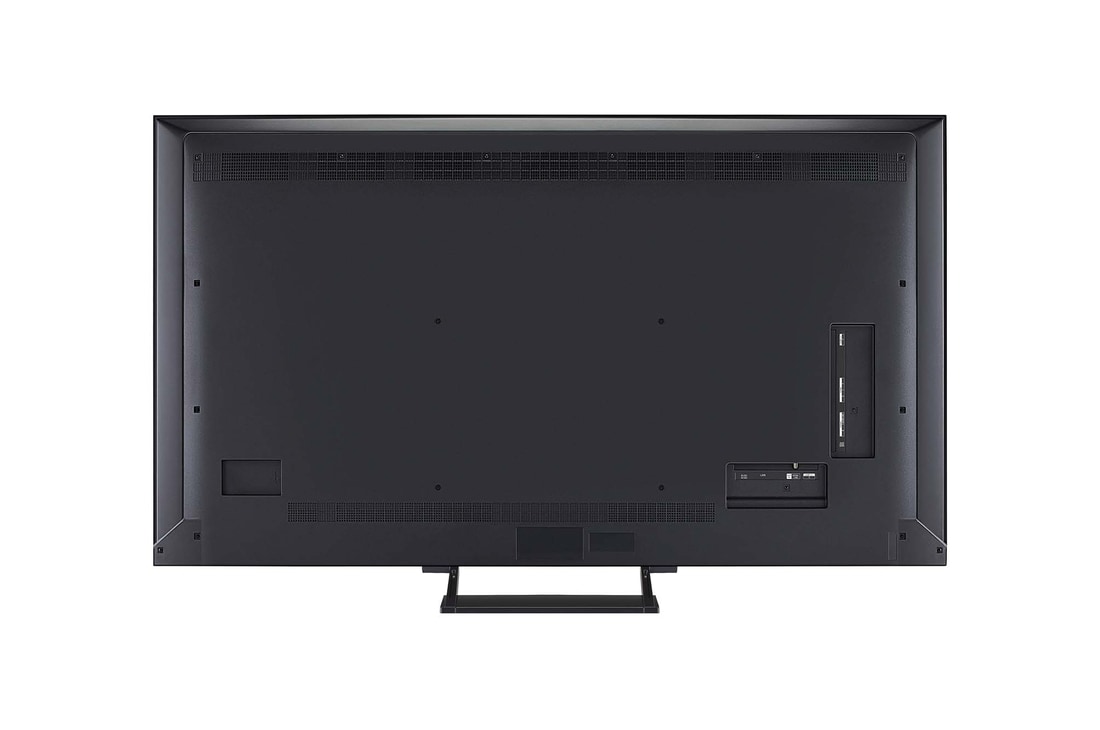 Rückansicht des LG QNED evo TV