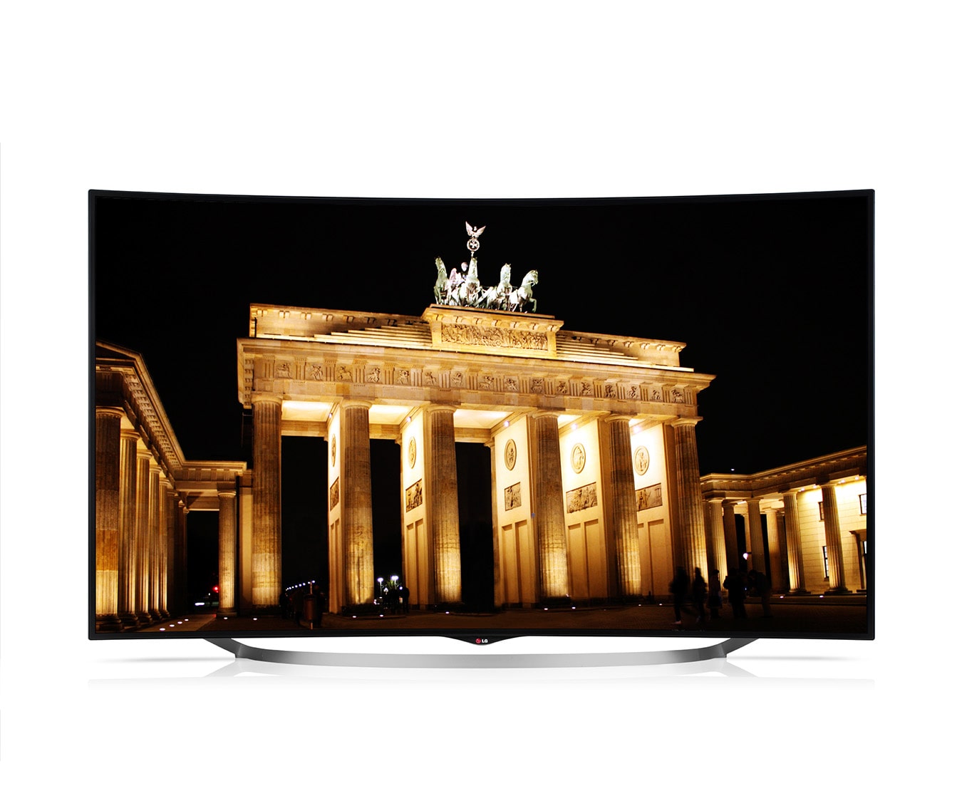 Vorderseite von Ultra HD-TV mit 164 cm (65 Zoll) Bildschirmdiagonale, Curved Screen, 4K-IPS-Panel, Smart&#43; TV und Magic Remote  65UC970V