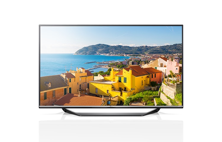 Vorderseite von Smart TV mit 108 cm (43 Zoll) Bildschirmdiagonale, webOS und Ultra HD-Auflösung 43UF7709