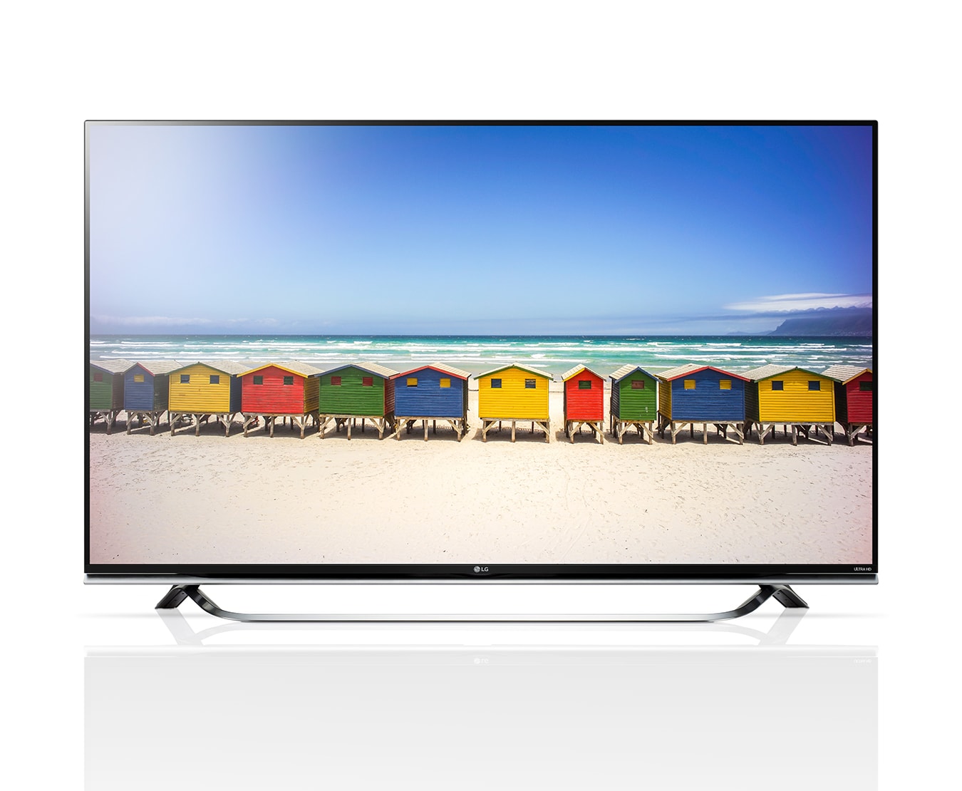 Vorderseite von Ultra HD TV mit 123 cm (49 Zoll) BILDSCHIRMDIAGONALE, SMART TV, 4K-IPS-PANEL UND ULTRA SLIM DESIGN  49UF8509