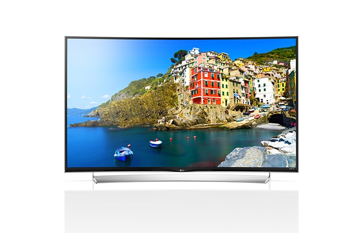 Vorderseite von 4K Curved LCD TV mit 164 cm (65 Zoll) Bildschirmdiagonale, webOS 2.0, Magic Remote und Ultra HD-Auflösung  65UG8709