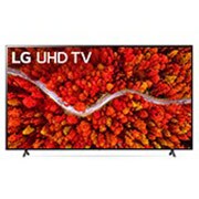 Eine Vorderansicht des LG UHD TV