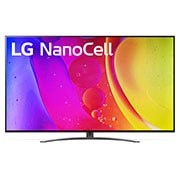 LG 75NANO819QA Eine Vorderansicht des LG NanoCell TV