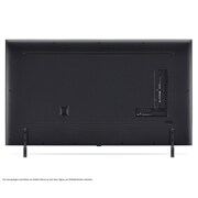 Rückansicht des LG QNED TV, QNED80