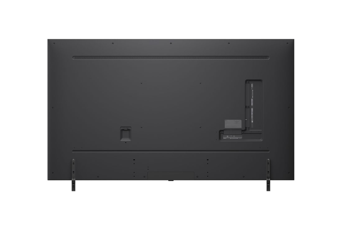 Rückansicht des LG QNED evo TV