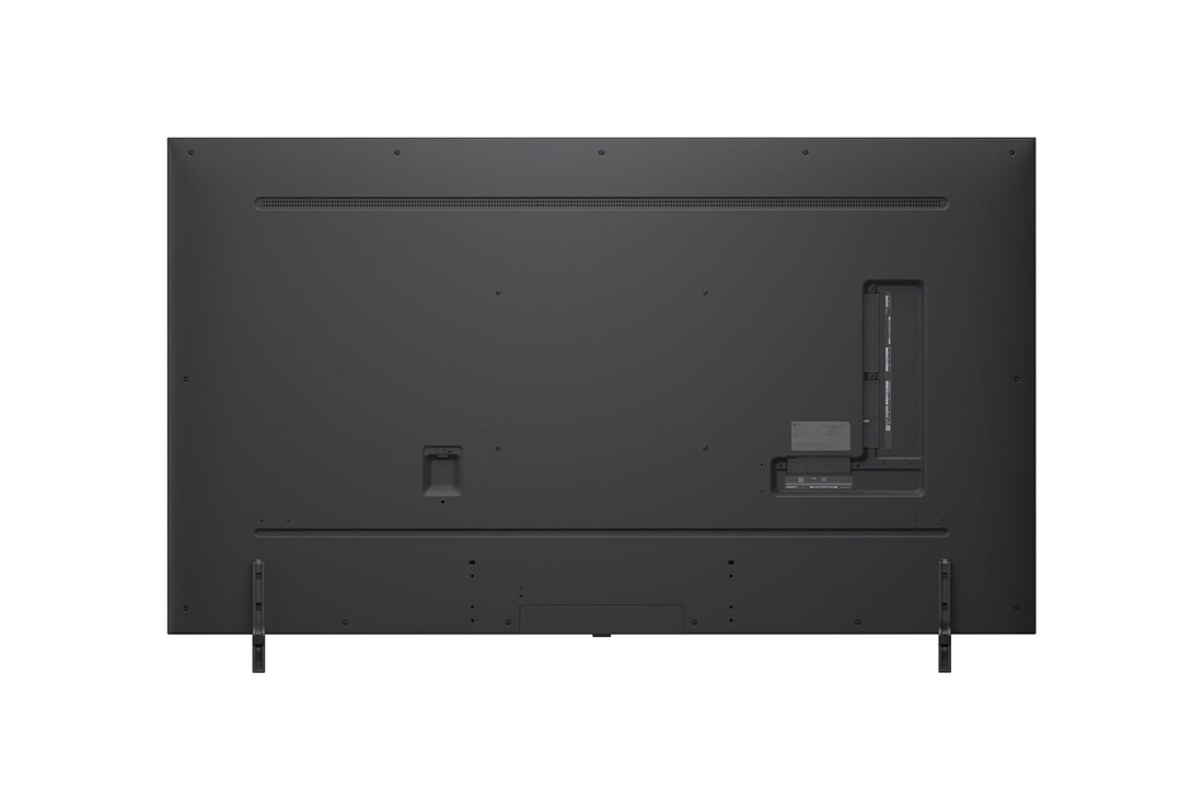 Rückansicht des LG QNED evo TV