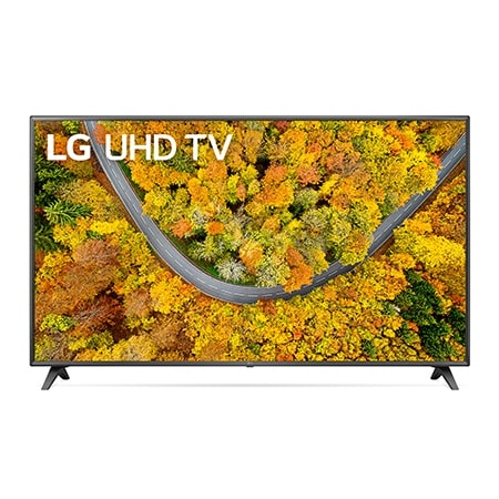 Eine Vorderansicht des LG UHD TV