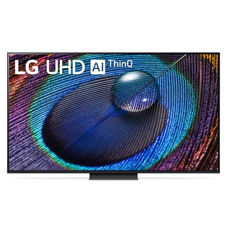 Eine Frontansicht des LG UHD TV