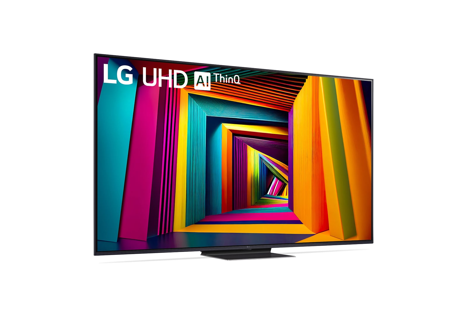 Hinteransicht des LG UHD Fernsehers, UT90
