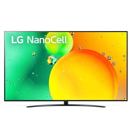 Eine Vorderansicht des LG NanoCell TV