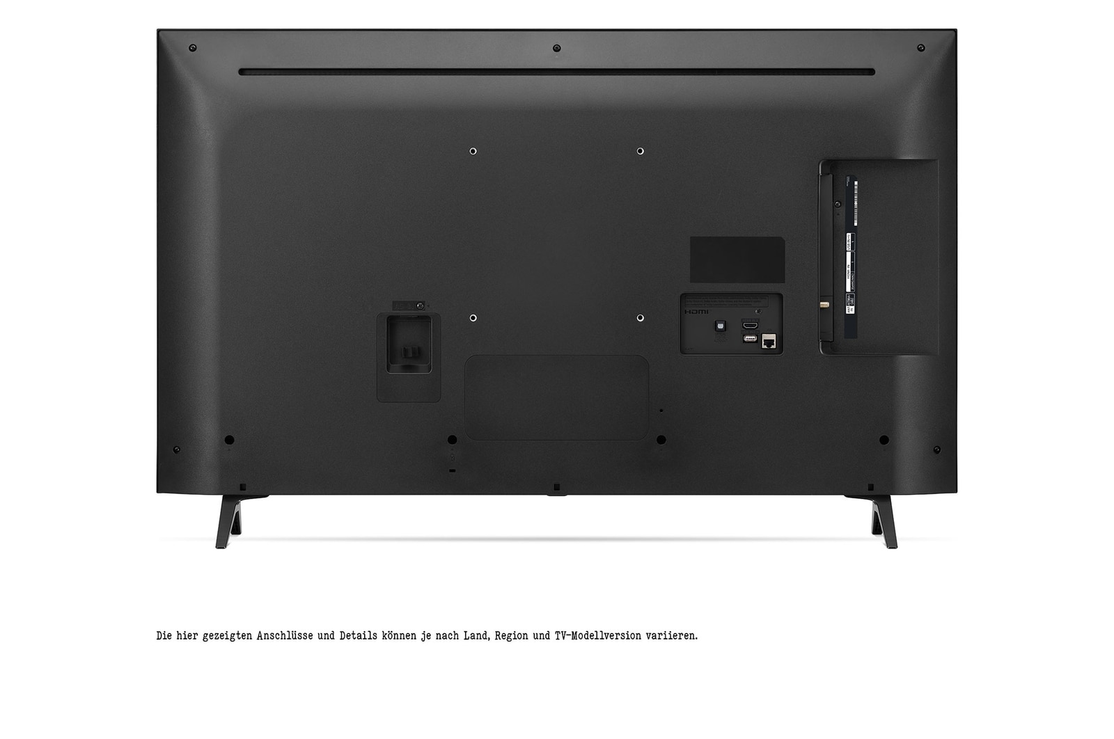 Rückansicht des LG QNED TV, 43QNED776RB