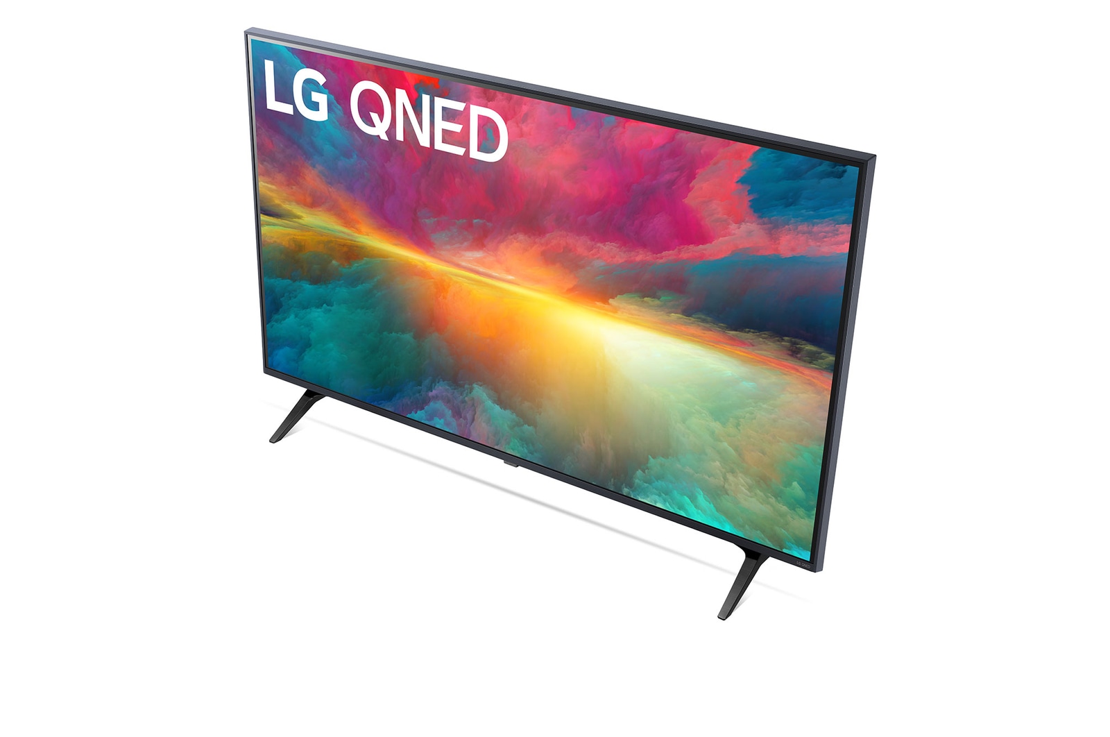 Nahaufnahme der Oberkante des LG QNED TV, 43QNED776RB