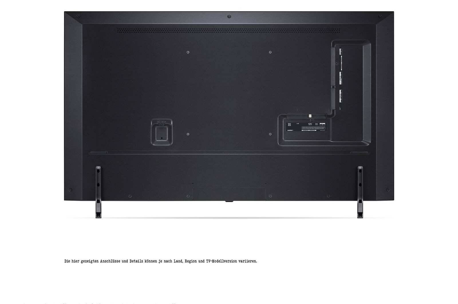 Rückansicht des LG QNED TV, 43QNED776RB