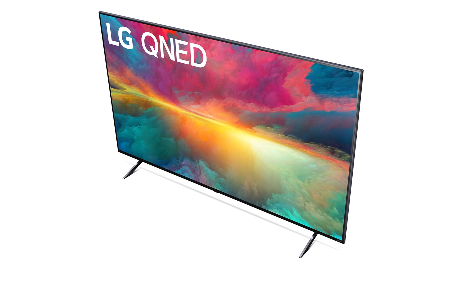 Nahaufnahme der Oberkante des LG QNED TV, 65QNED776RB