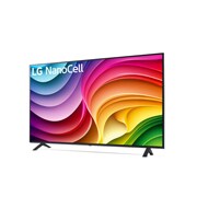Slightly-angled right-facing side view of LG NanoCell TV