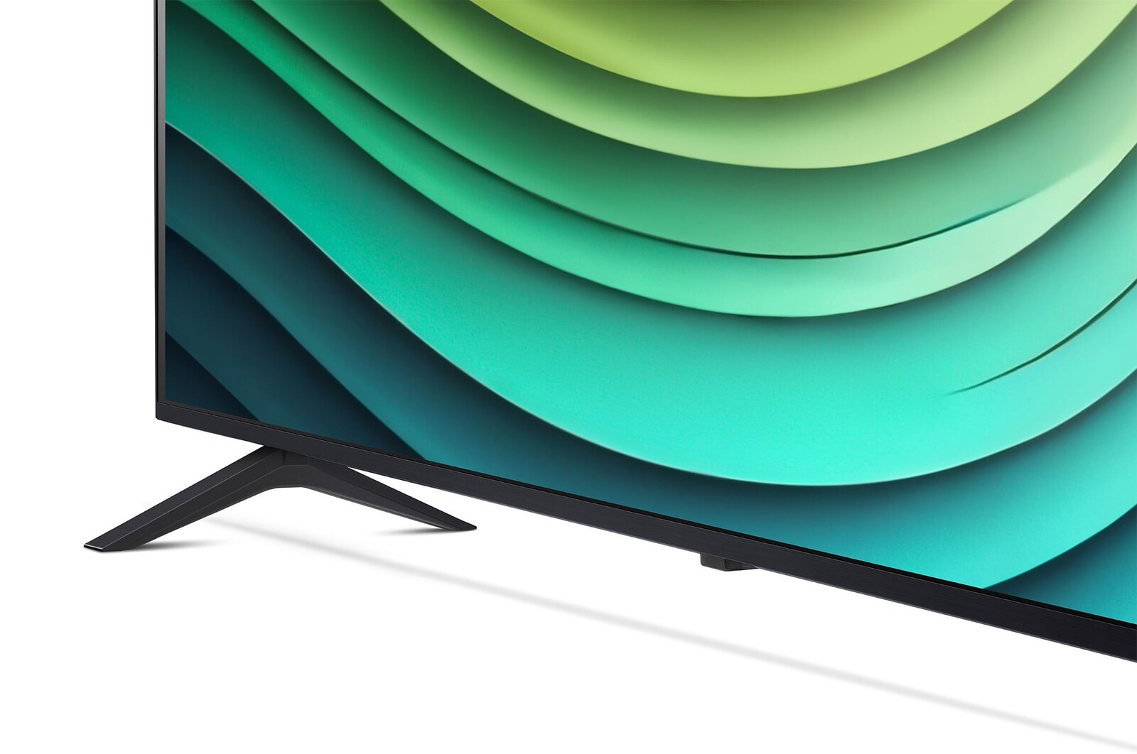 Detailbild von LG NanoCell TV in der unteren linken Ecke