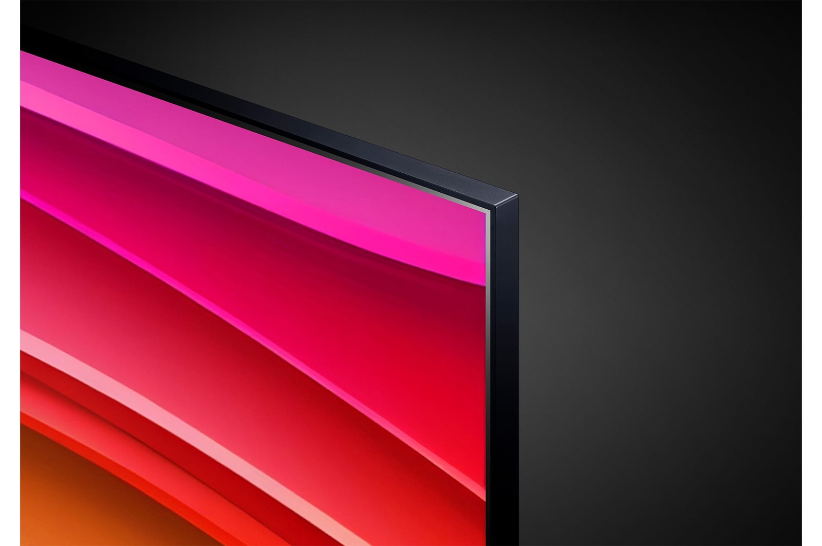 Nahaufnahme der oberen Kante des LG NanoCell TV