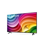 Slightly-angled right-facing side view of LG NanoCell TV