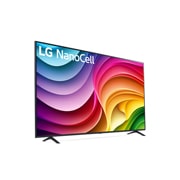 Slightly-angled left-facing side view of LG NanoCell TV