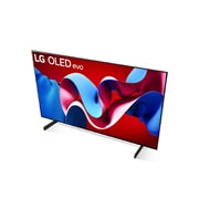 Schrägansicht des LG OLED evo TV C4 von oben