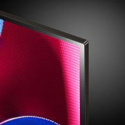 Nahaufnahme des LG OLED evo TV C4 von der Oberkante