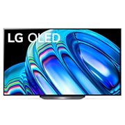 LG OLED65B23LA Vorderansicht des LG OLED TV mit eingefügtem Bild und Produktlogo