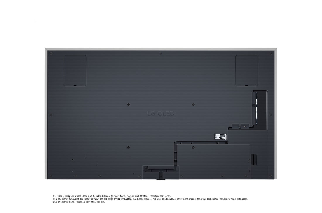 Close-up image of LG OLED evo TV, OLED G4 showing the ultra-slim top edge