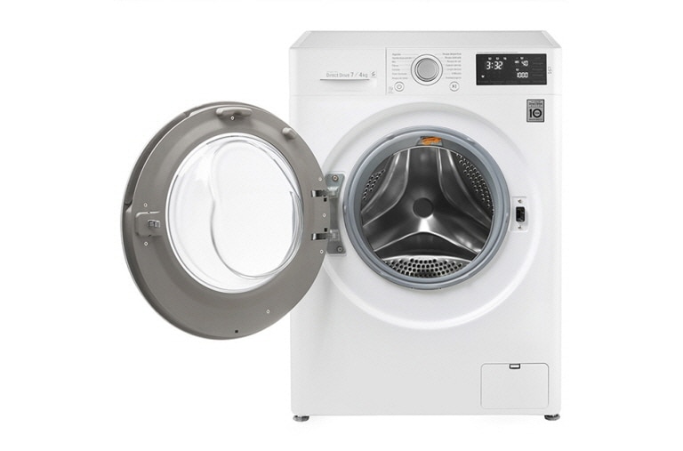 LG Waschtrockner mit 6 Motion Direct Drive™-Technologie. 7 kg Waschen / 4 kg Trocknen bei nur 45 cm Gerätetiefe., F12U2HDM1NH