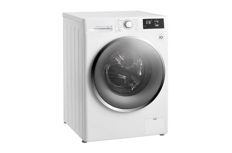 LG Waschtrockner mit 6 Motion Direct Drive™-Technologie. 7 kg Waschen / 4 kg Trocknen bei nur 45 cm Gerätetiefe., F12U2HDM1NH