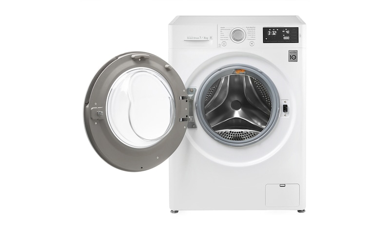 LG Waschtrockner mit 6 Motion Direct Drive™-Technologie. 7 kg Waschen / 4 kg Trocknen bei nur 45 cm Gerätetiefe., F12U2HDM1NH